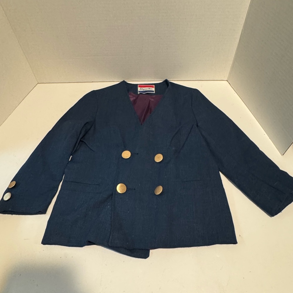 Kids Navy Blazer with Gold Buttons